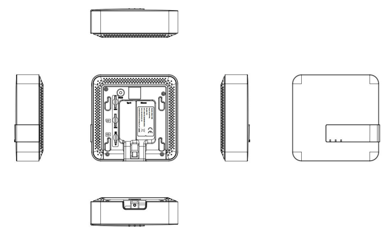 mechanical drawings of subg to wifi/ethernet gateway